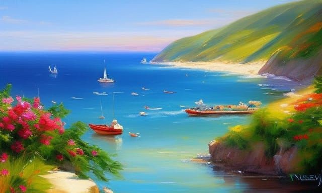 By the sea