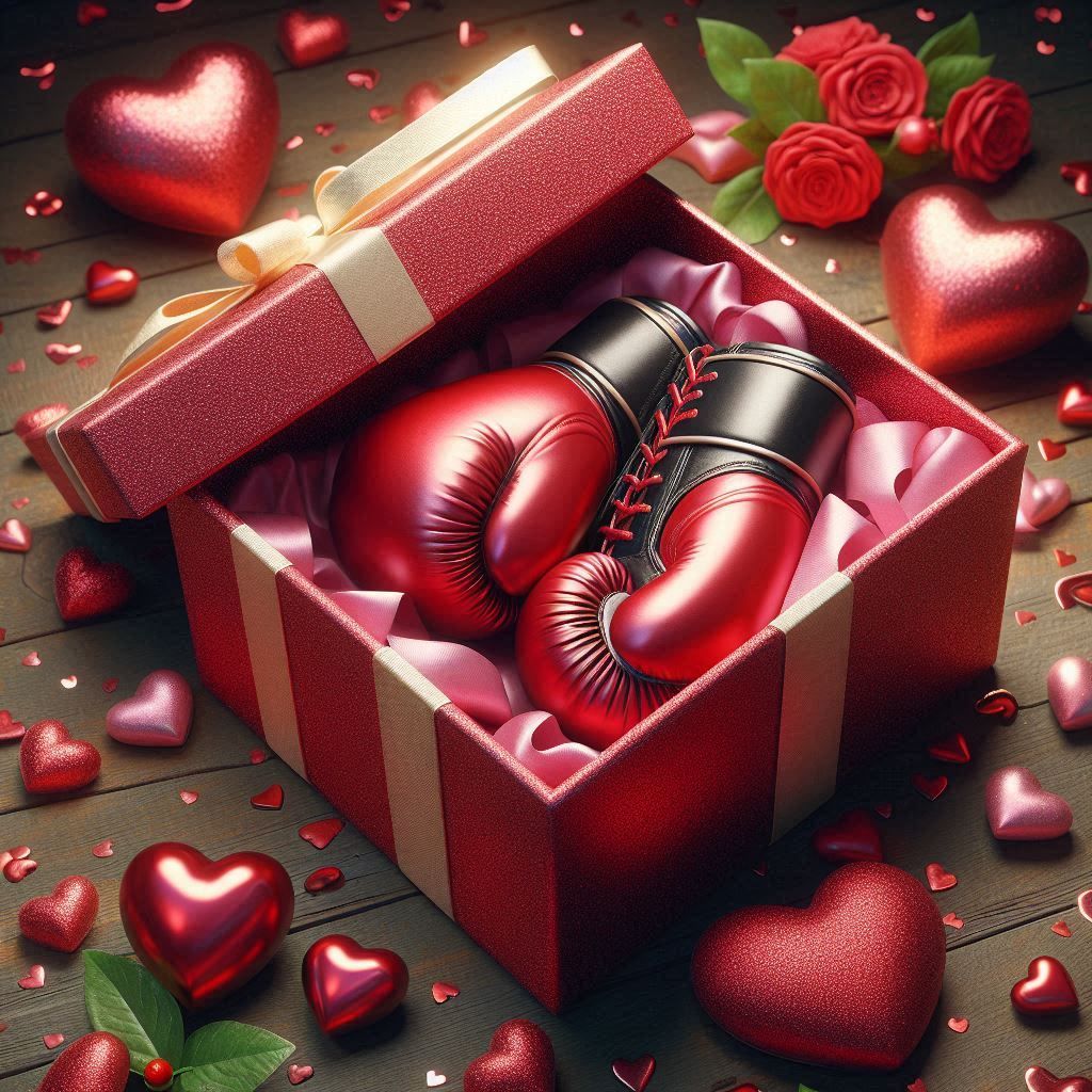 boxing gloves as a present ❤️ Valentine  by @BJ-art