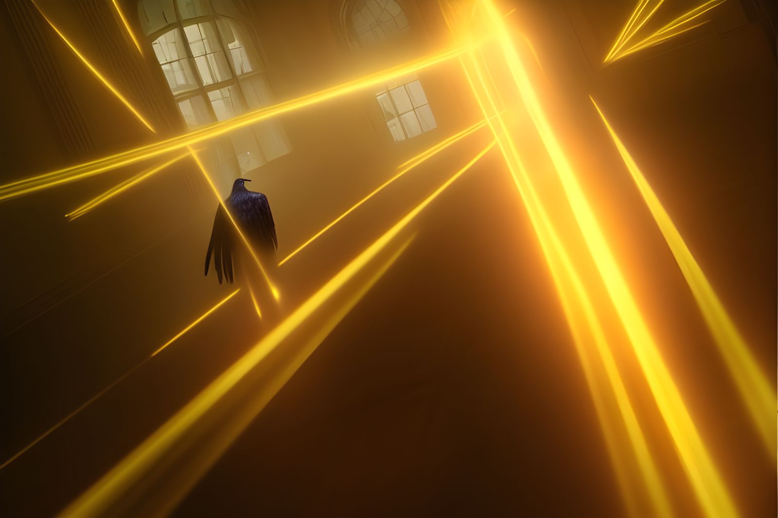 The Raven escaped with it's Feathers singed