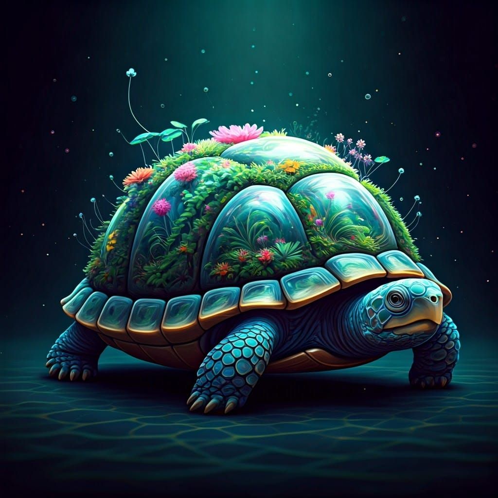 Mother turtle  by @Zoomicon