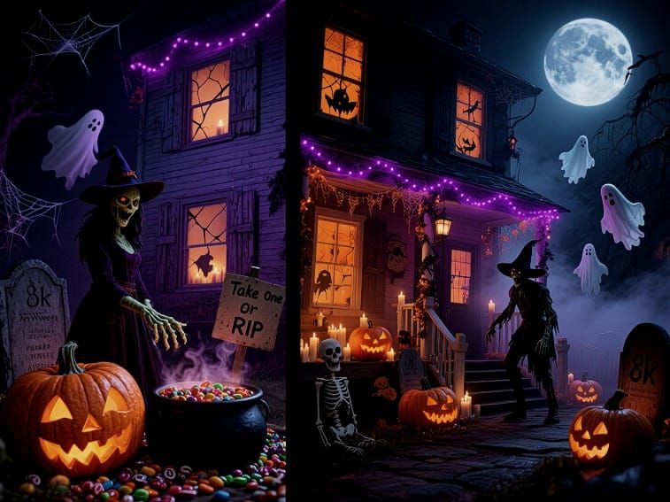 10/9/2025-Haunted House Scene Art By Archangel Tara