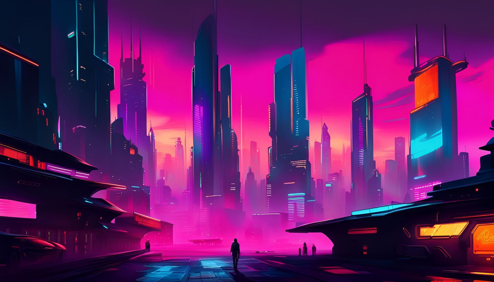 neon.landscape - AI Generated Artwork - NightCafe Creator