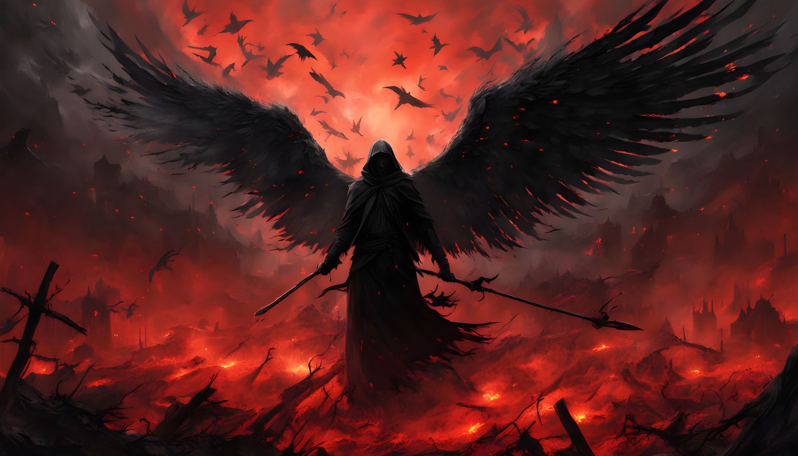 Angel of Death  by @Runarguten