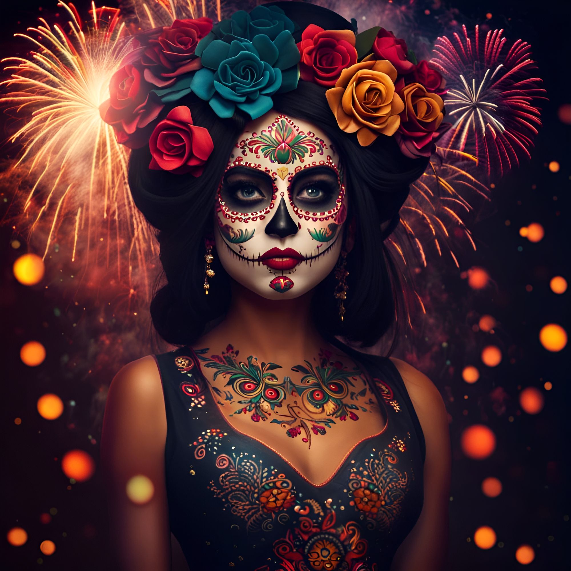 Dia de deals los muertos makeup