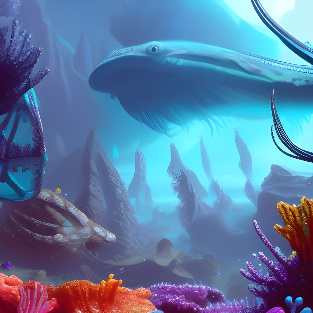 Prehistoric ocean - AI Generated Artwork - NightCafe Creator