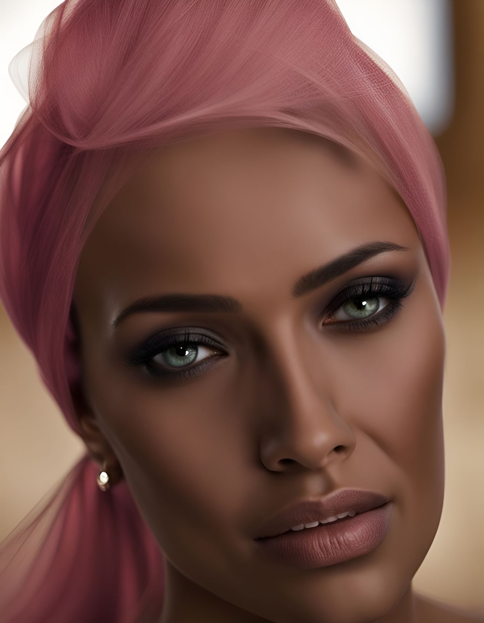 Bellissimo viso donna attraente