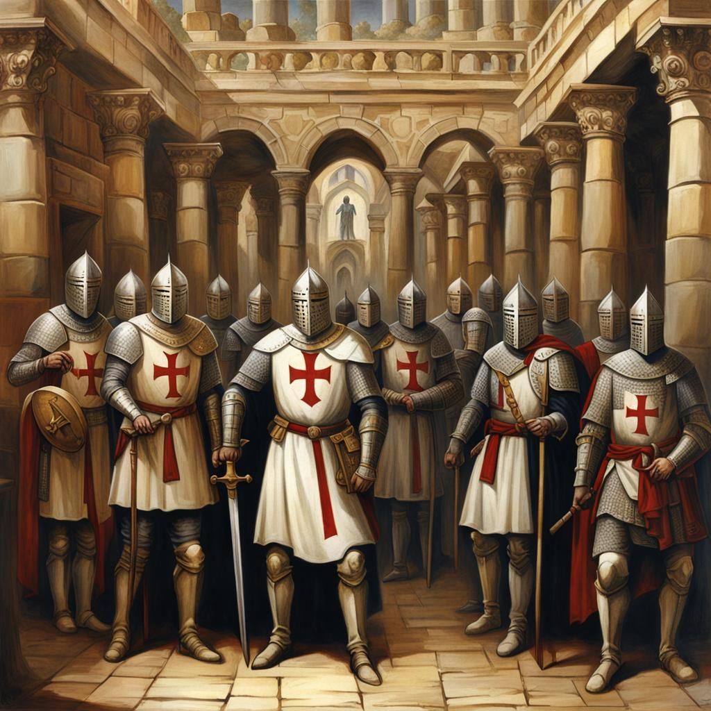 Knights Templar in King Soloman's Temple