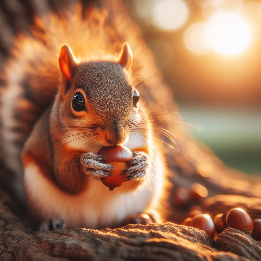 Squirrel living his best life
