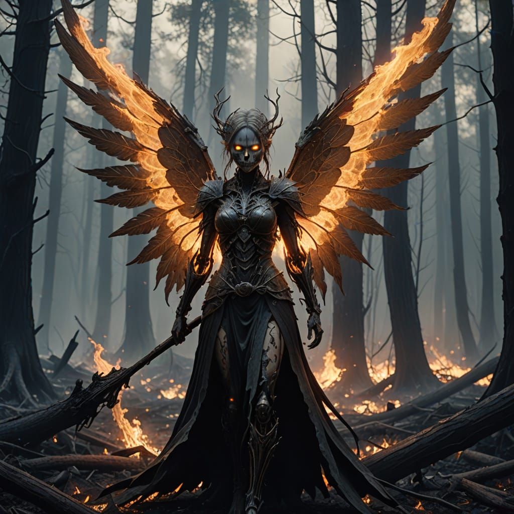 ash fairy of death  by @Kitsun3 th3 foxi3