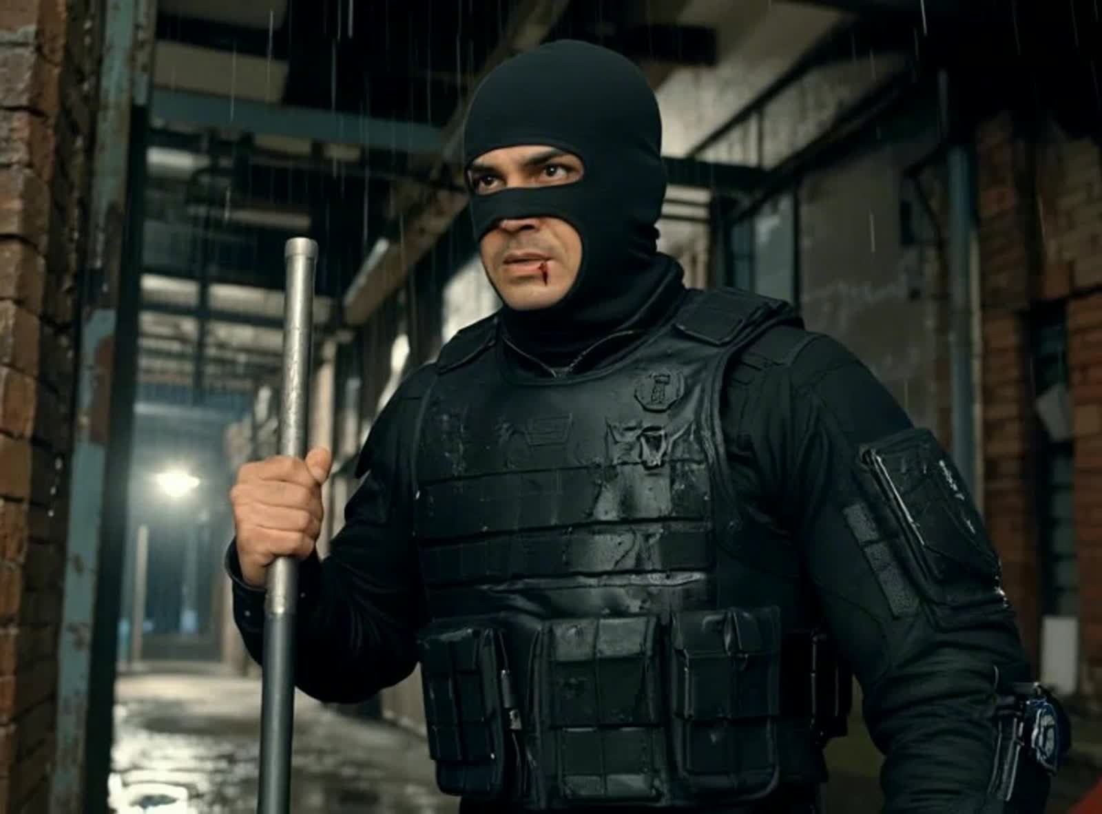 A portrait of a vigilante