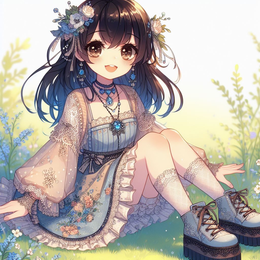 Pim in the flowerfield