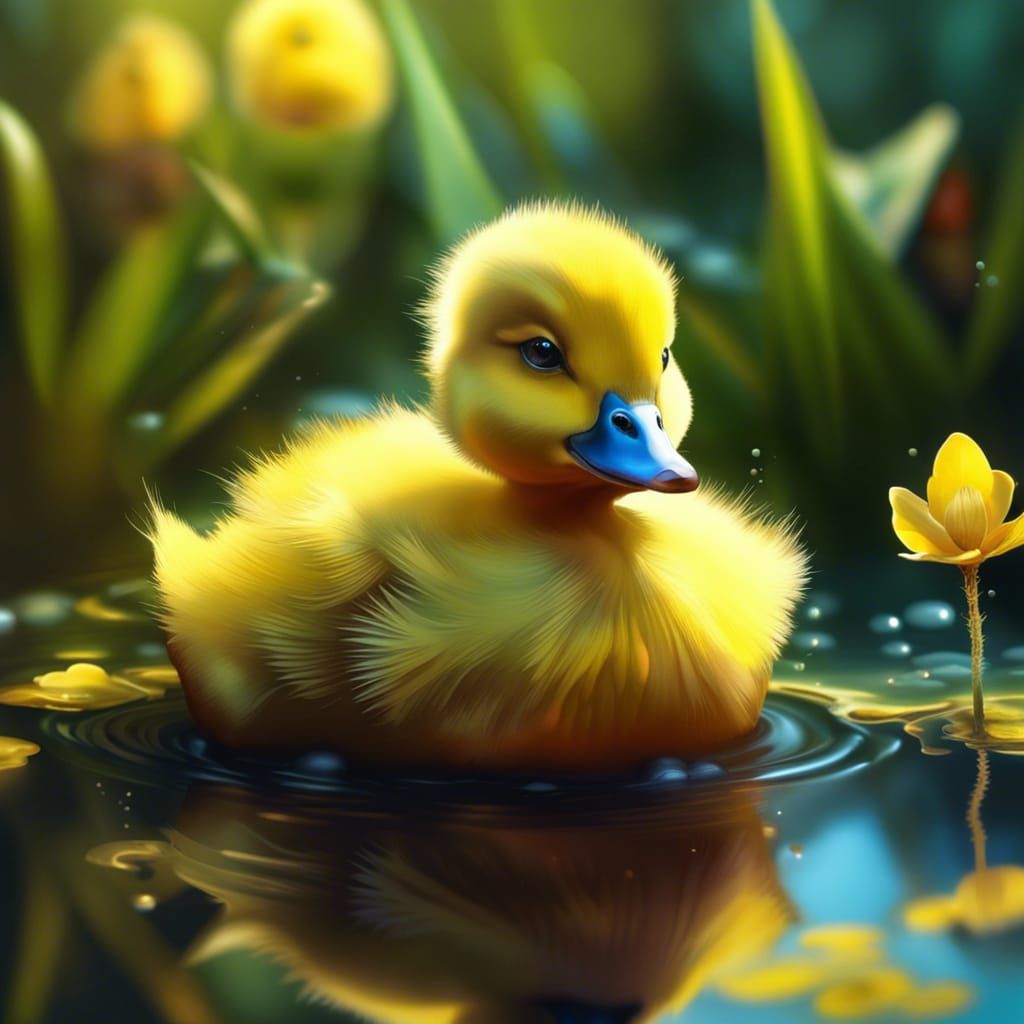 Duckling  by @artsy_goat