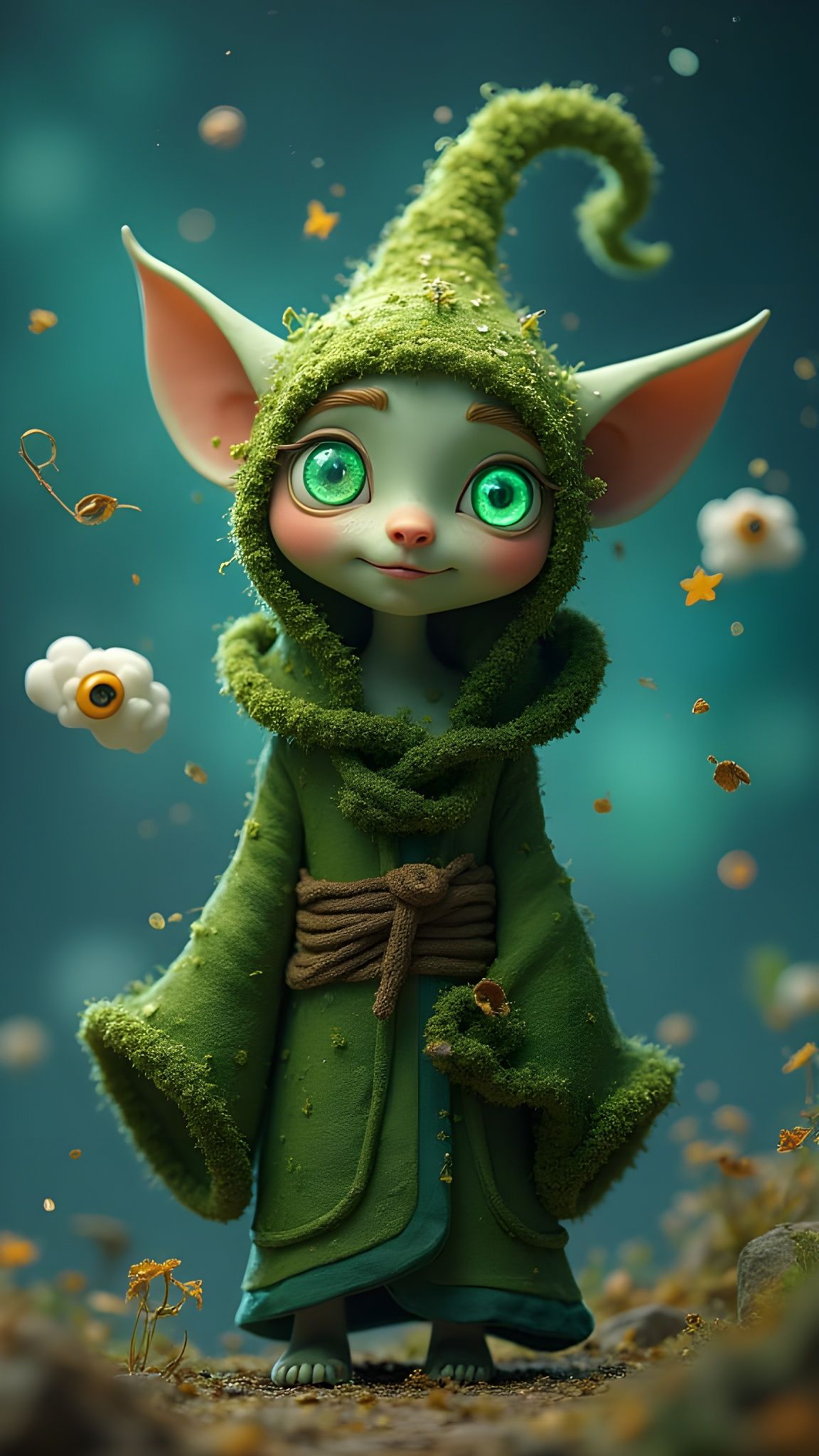 Whimsical Fantasy Oracle in Claymotion Graphics