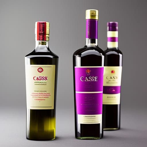 cassis liquor bottles
