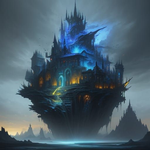 Unique Concept Art with Dramatic Lighting