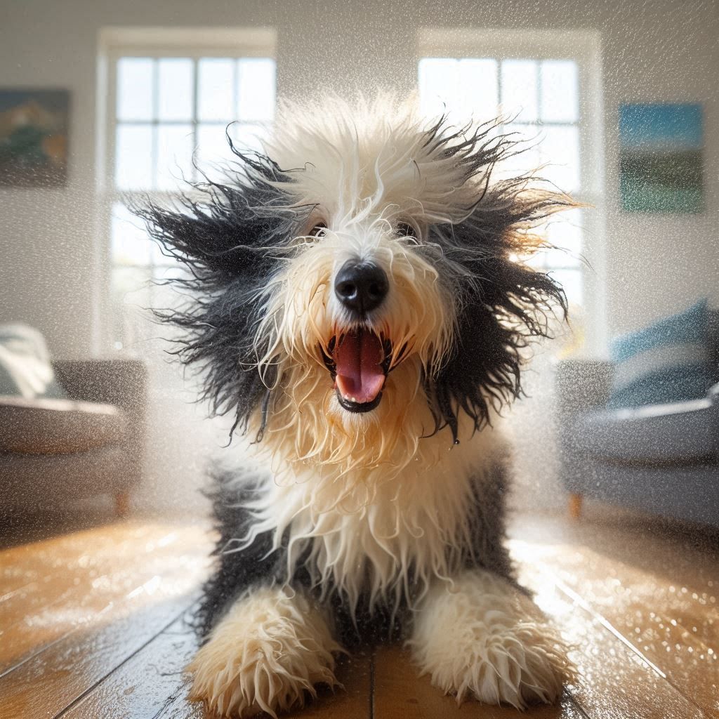 Wet dog smile  by @Stare