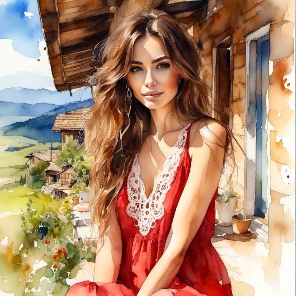 <lora:Watercolor Art:1.0)