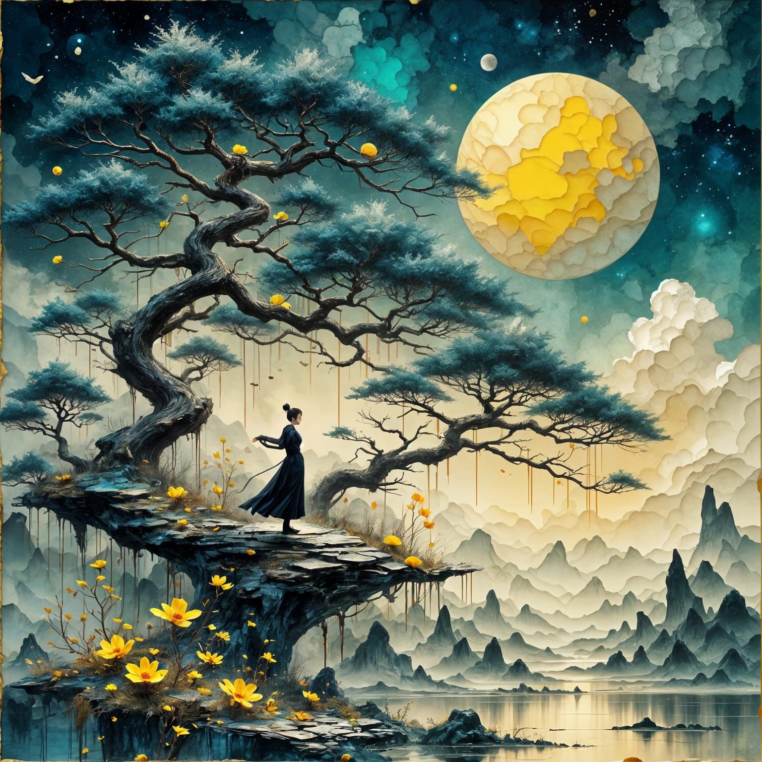 Whispers Beneath the Golden Moon