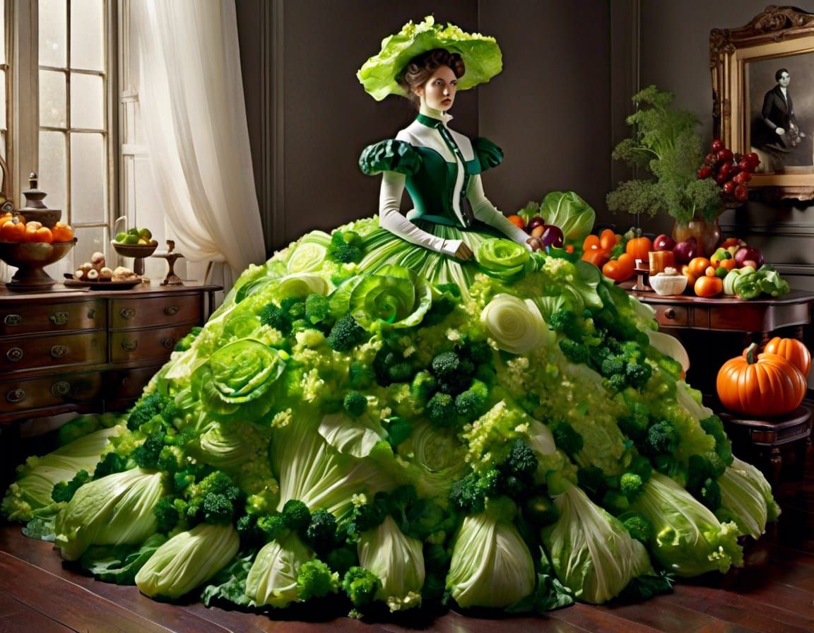 Clothes Made Out of Food  by @Froglady27p