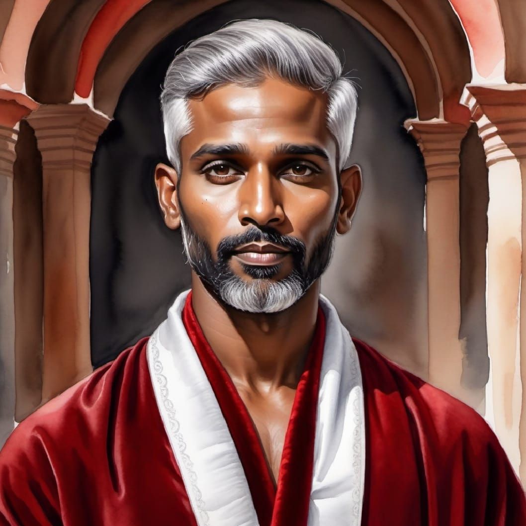 A handsome silver daddy