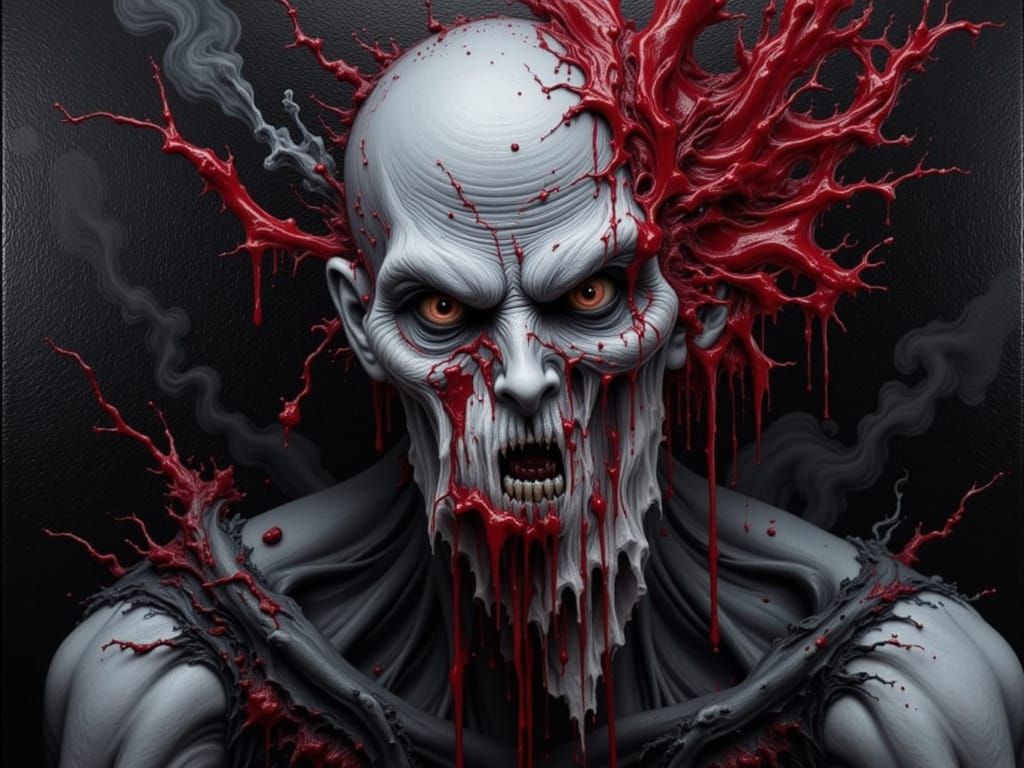 <lora:Ink Blot Horror:1.0> Inkblot Monster