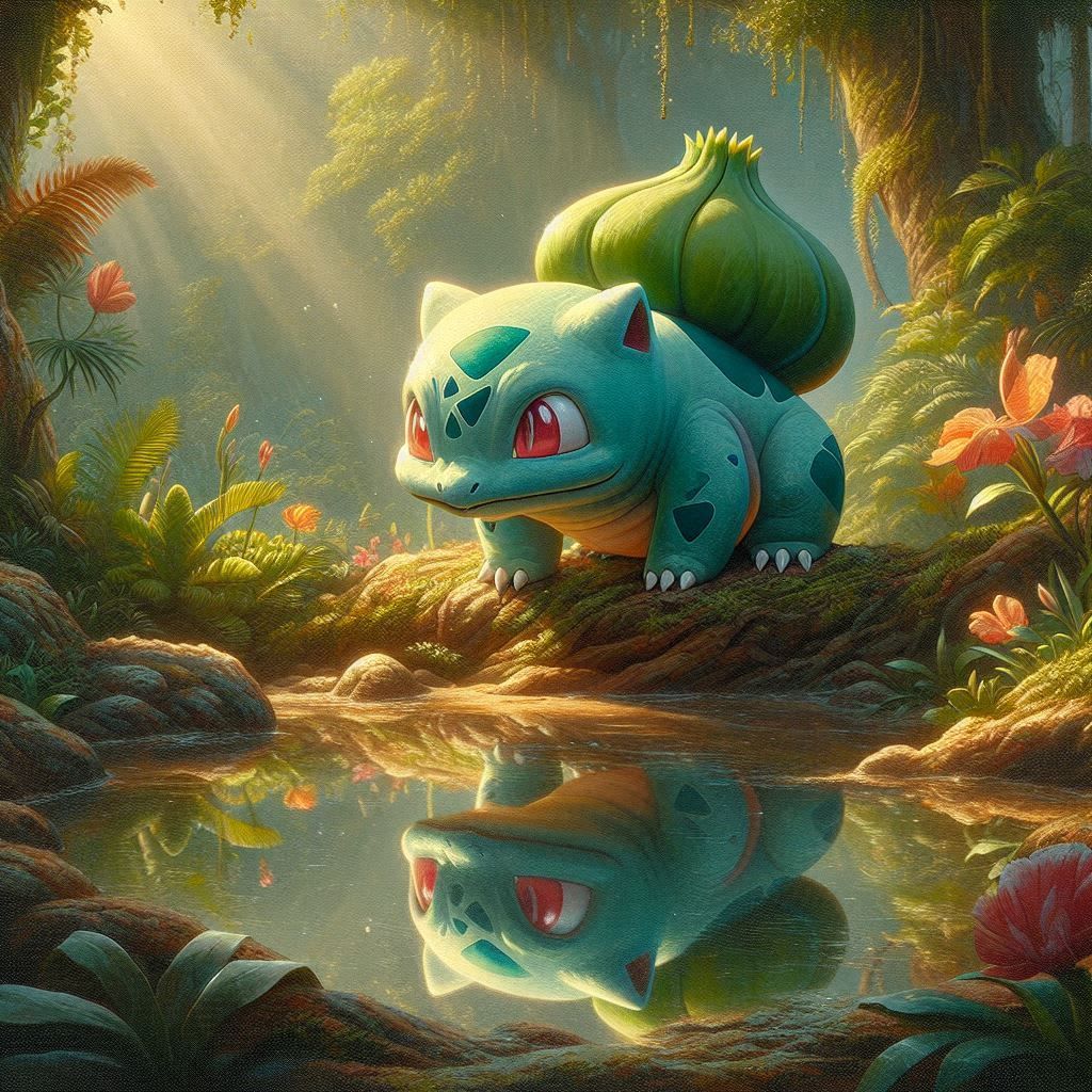 bulbasaur in baroque