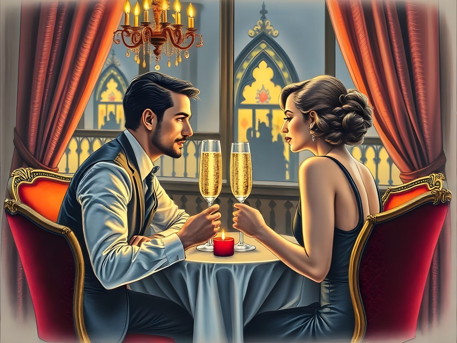 Romantic Valentine's Day dinner