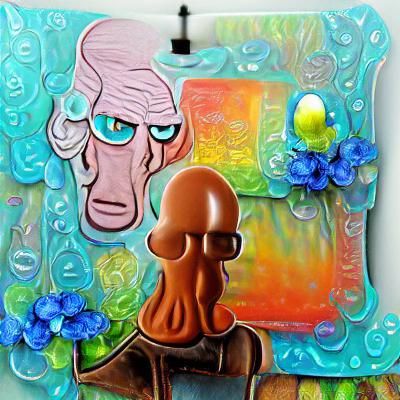 Everyone admires Handsome Squidward 2