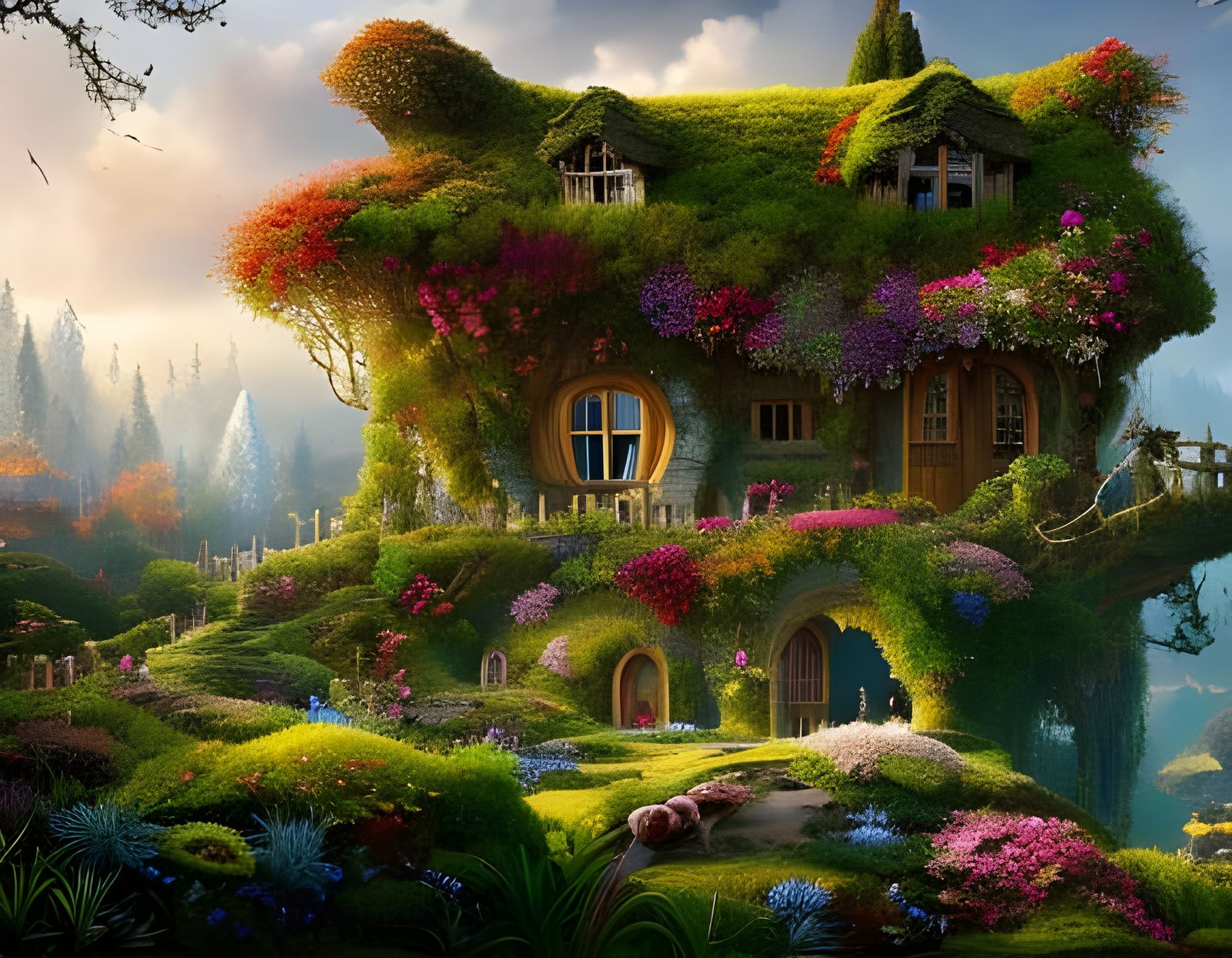 House-garden  by @Aia