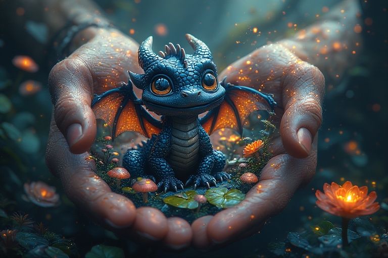 in the palm of my hands