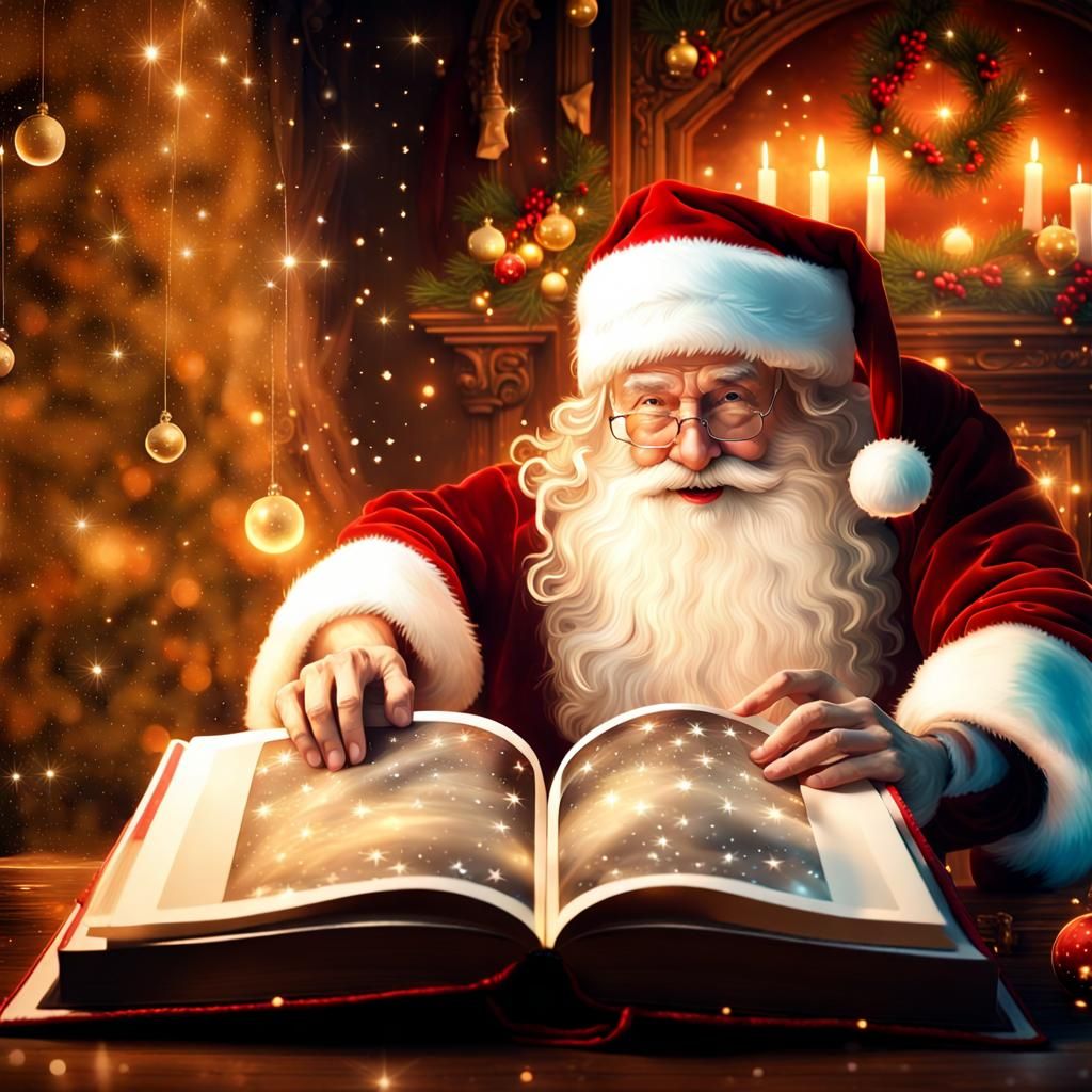 Santa Claus By His Christmas Book