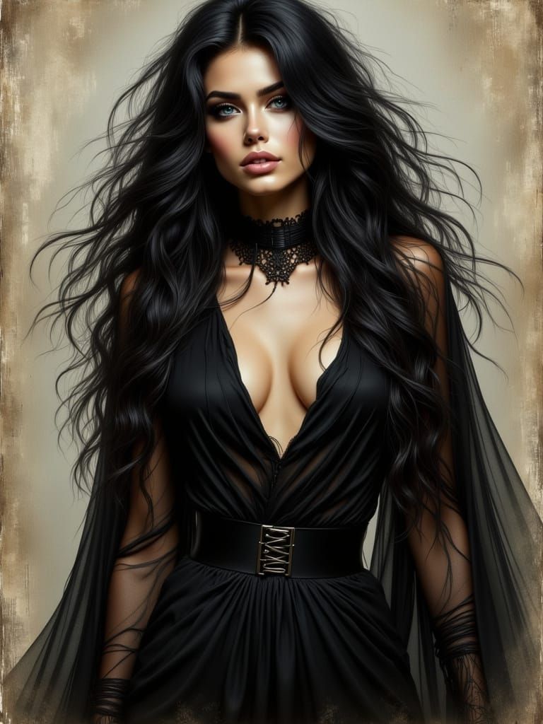 She Was Draped in Shadows  by @Sonny Denbow