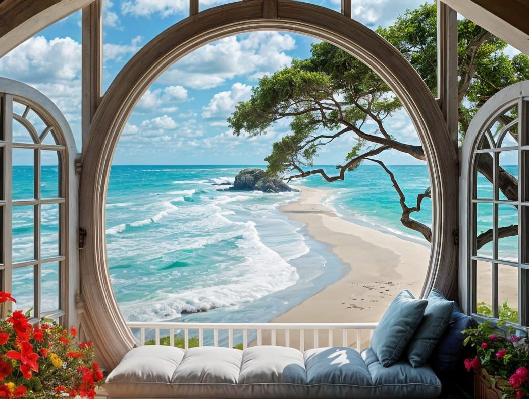 The view out window near the beach  by @Heidi25