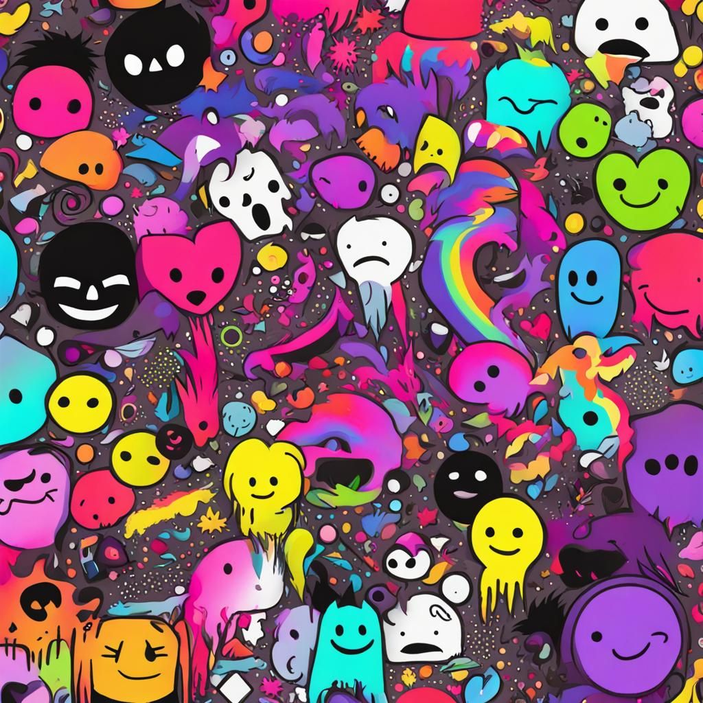 Emo but colourful
