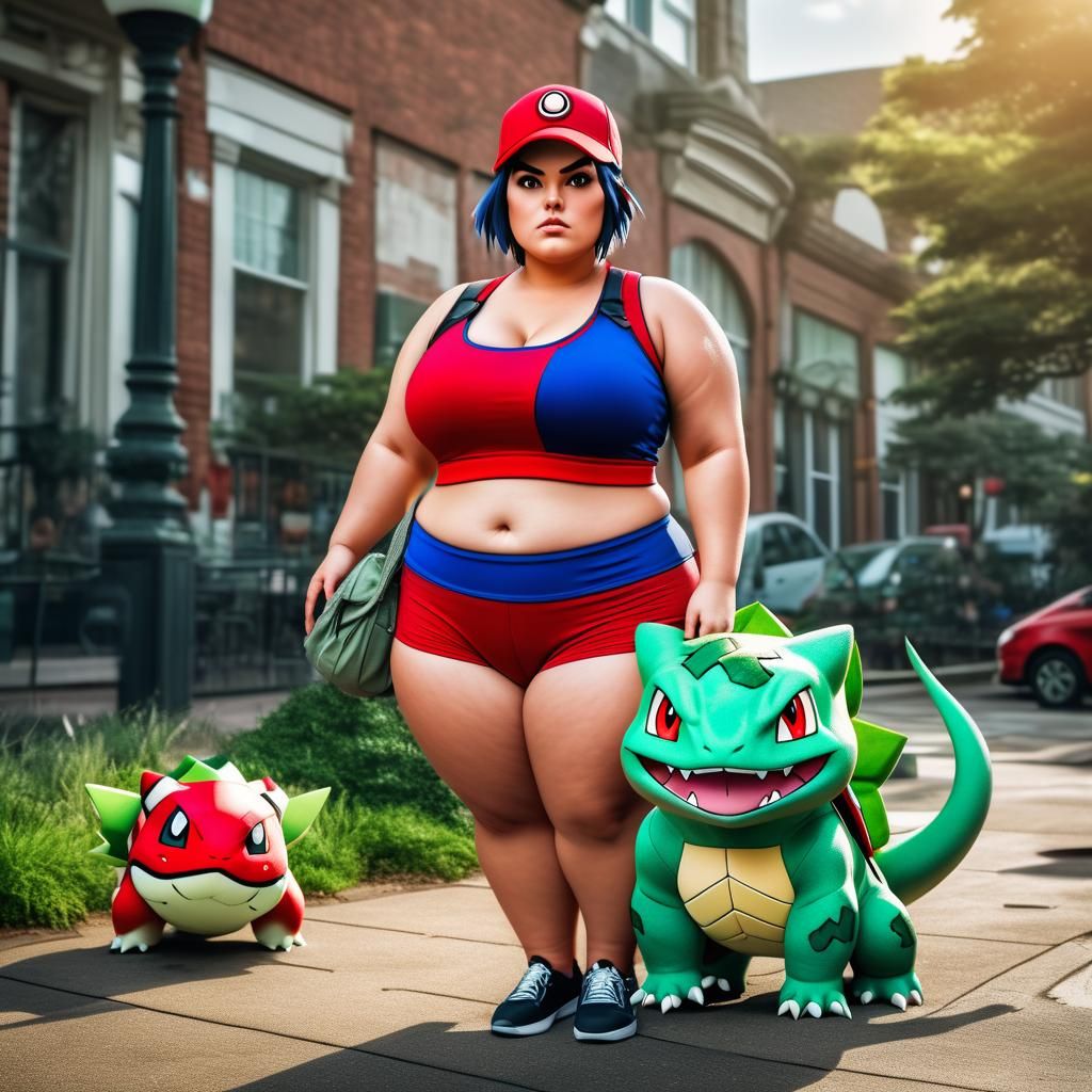 I see her walking everyday, around this time, and I know not to bother her. Her Bulbasaur will lash out if you do!