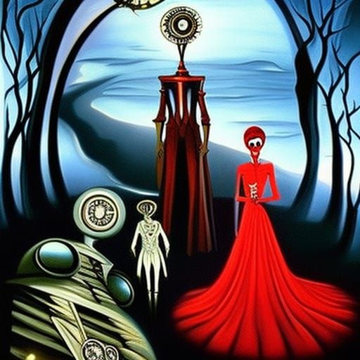 "Time, clocks" epic dystopian film noir masterpiece by Amand...