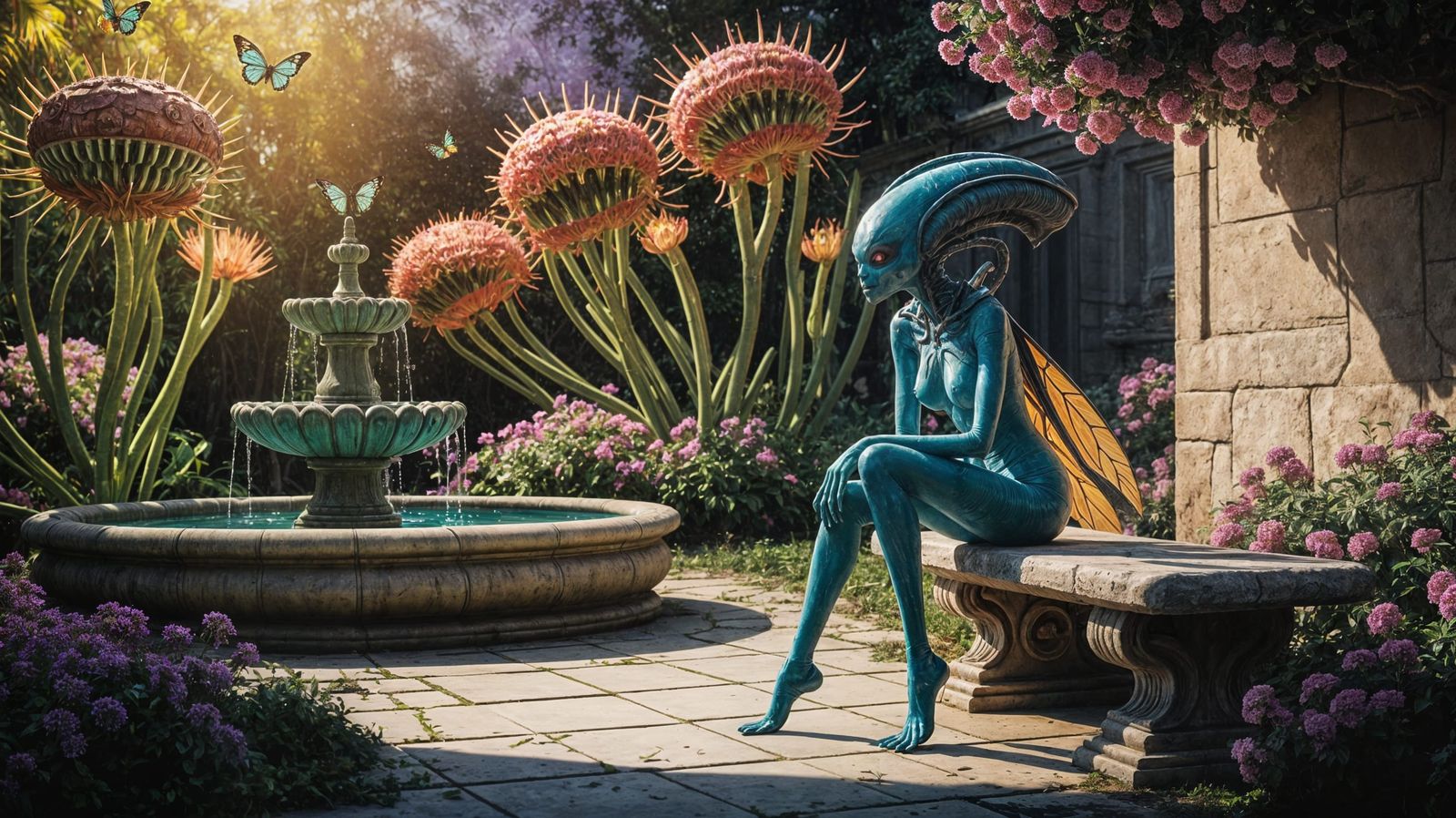 Alien garden  by @Sarati