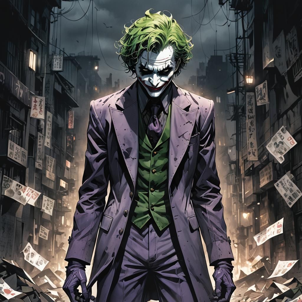 The Joker DC anime version - AI Generated Artwork - NightCafe Creator