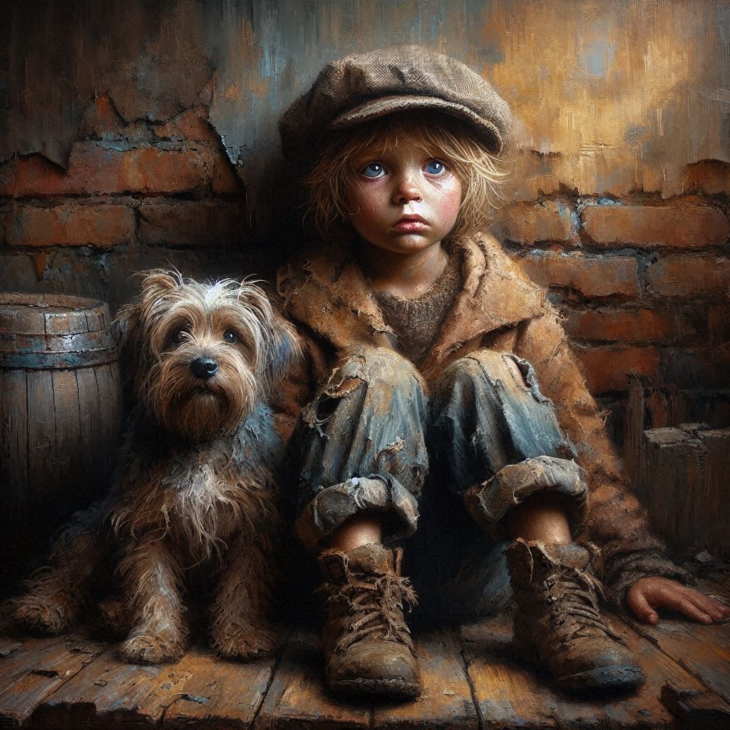 Abandoned, But Not Alone  by @Punkmeister