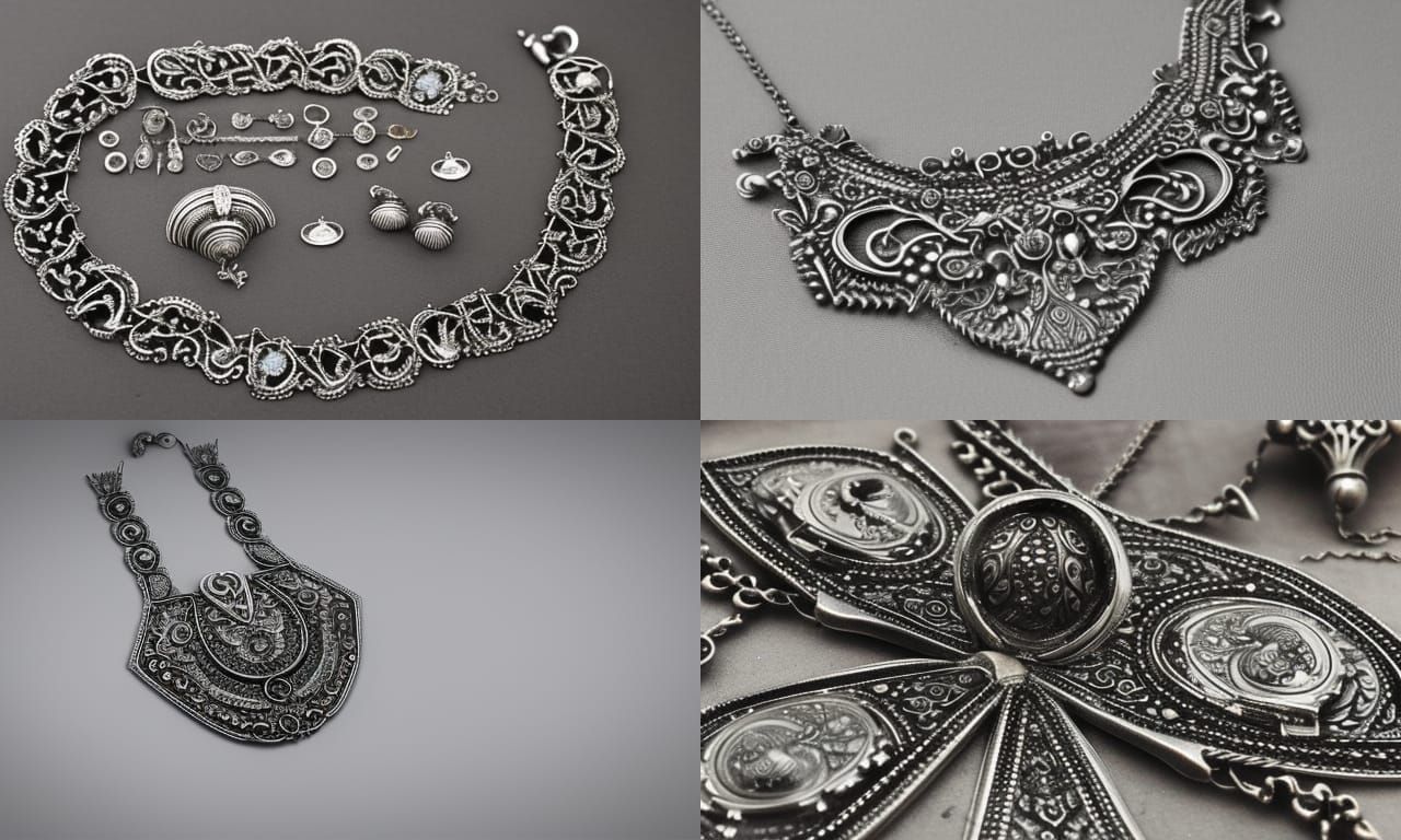 antique silver jewellery; Epic cinematic brilliant stunning ...
