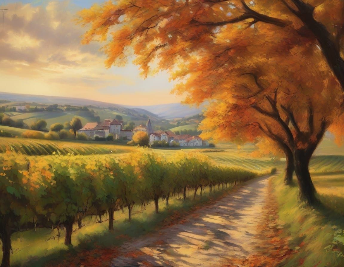 german vineyard landscape (4 likes, 07.11.2025, 21:53)  by @Kurt von Donnersberg