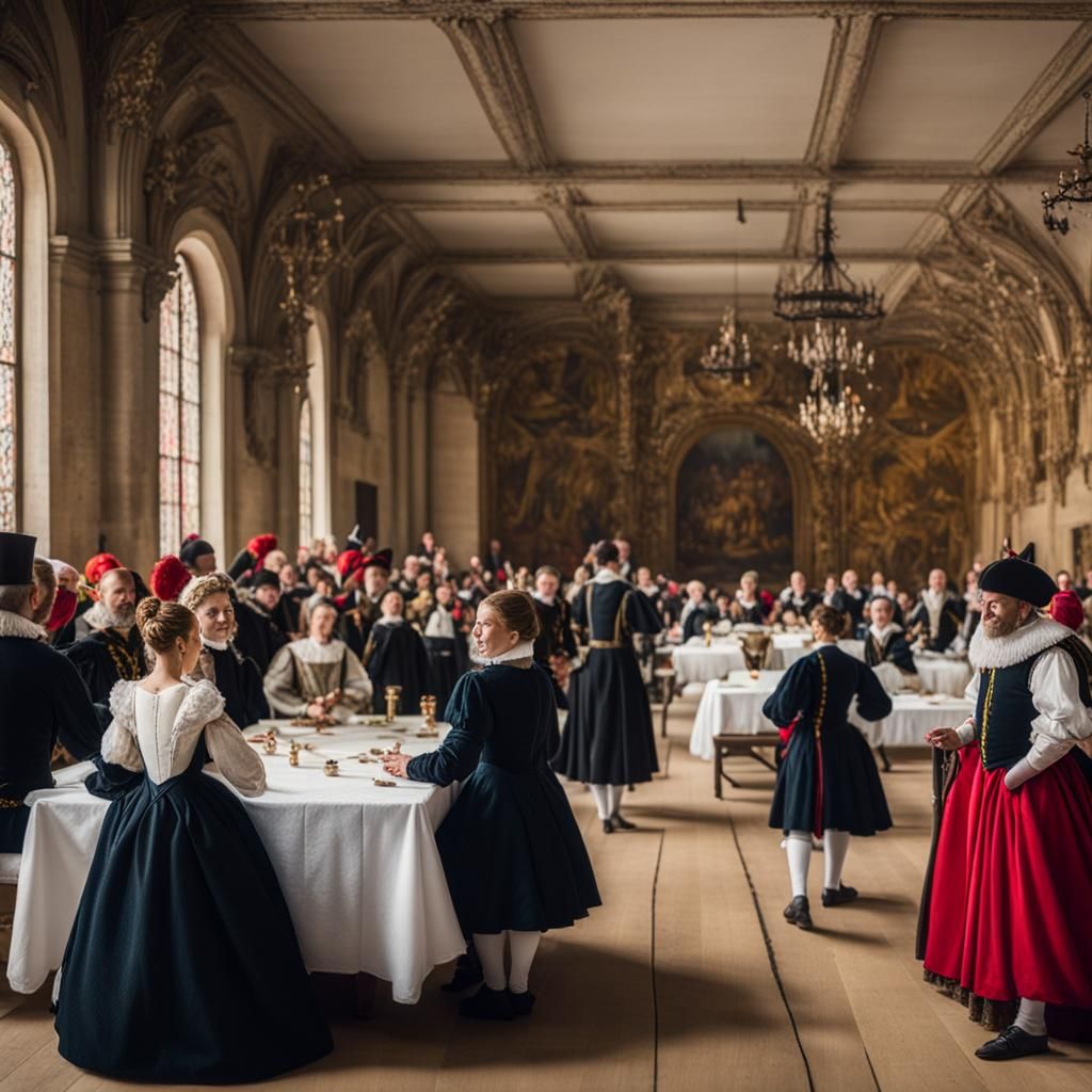 Bal à la cour des Valois, 1580, France