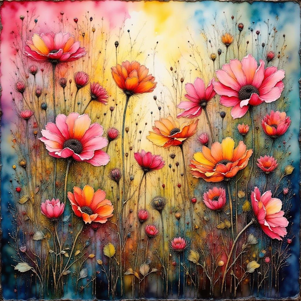  Echoes and silences in an expressionist-impasto-encaustic painting, by  Stewart Edmondson, Lee Bogle, Peter Doig, Anselm Kiefer, Amy Brown,...