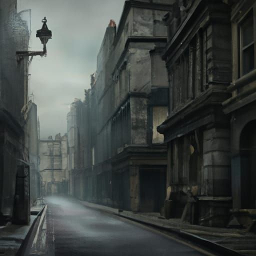 Victorian London Street - AI Generated Artwork - NightCafe Creator