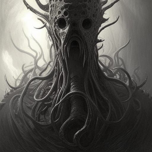 Portrait of an illithid mind flayer baldurs gate