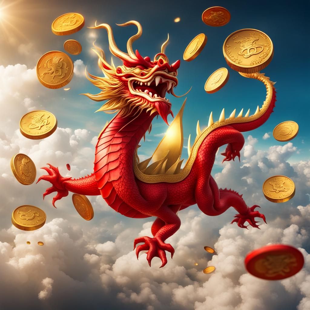 ​Red dragon​celebrate the New Year.