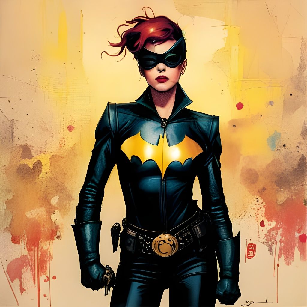 Punk Batgirl - AI Generated Artwork - NightCafe Creator