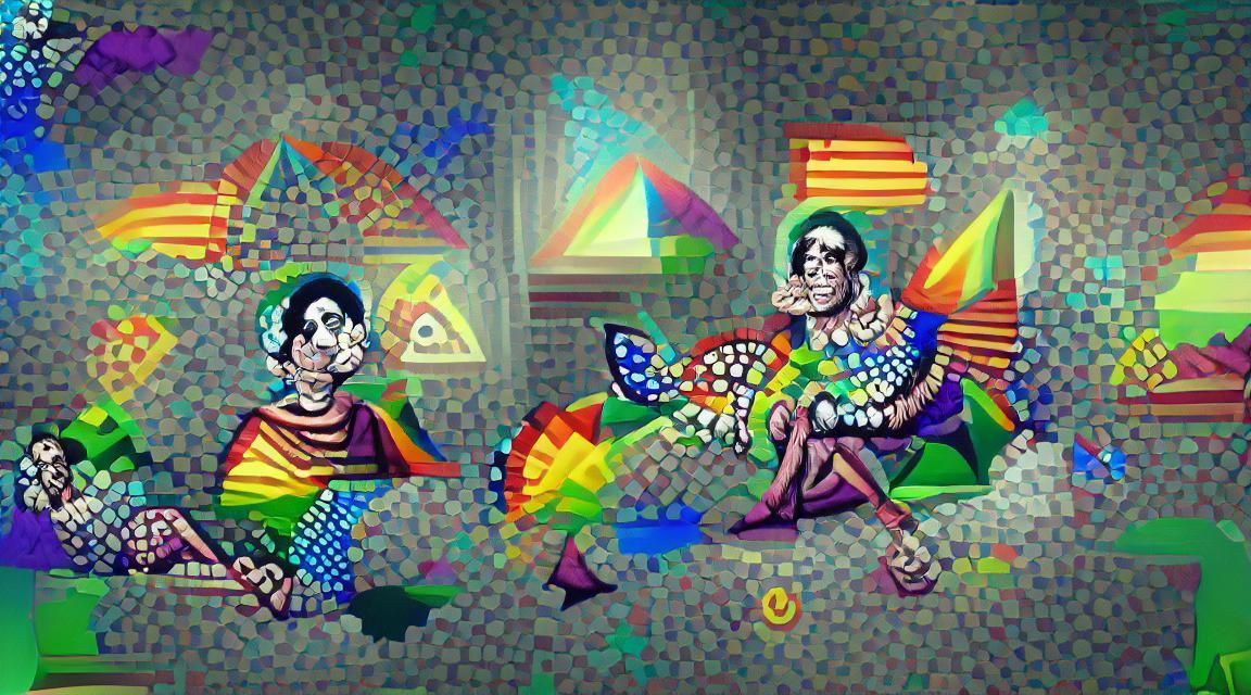 B.E.N.I.Z. Picasso psychedelic pixel art