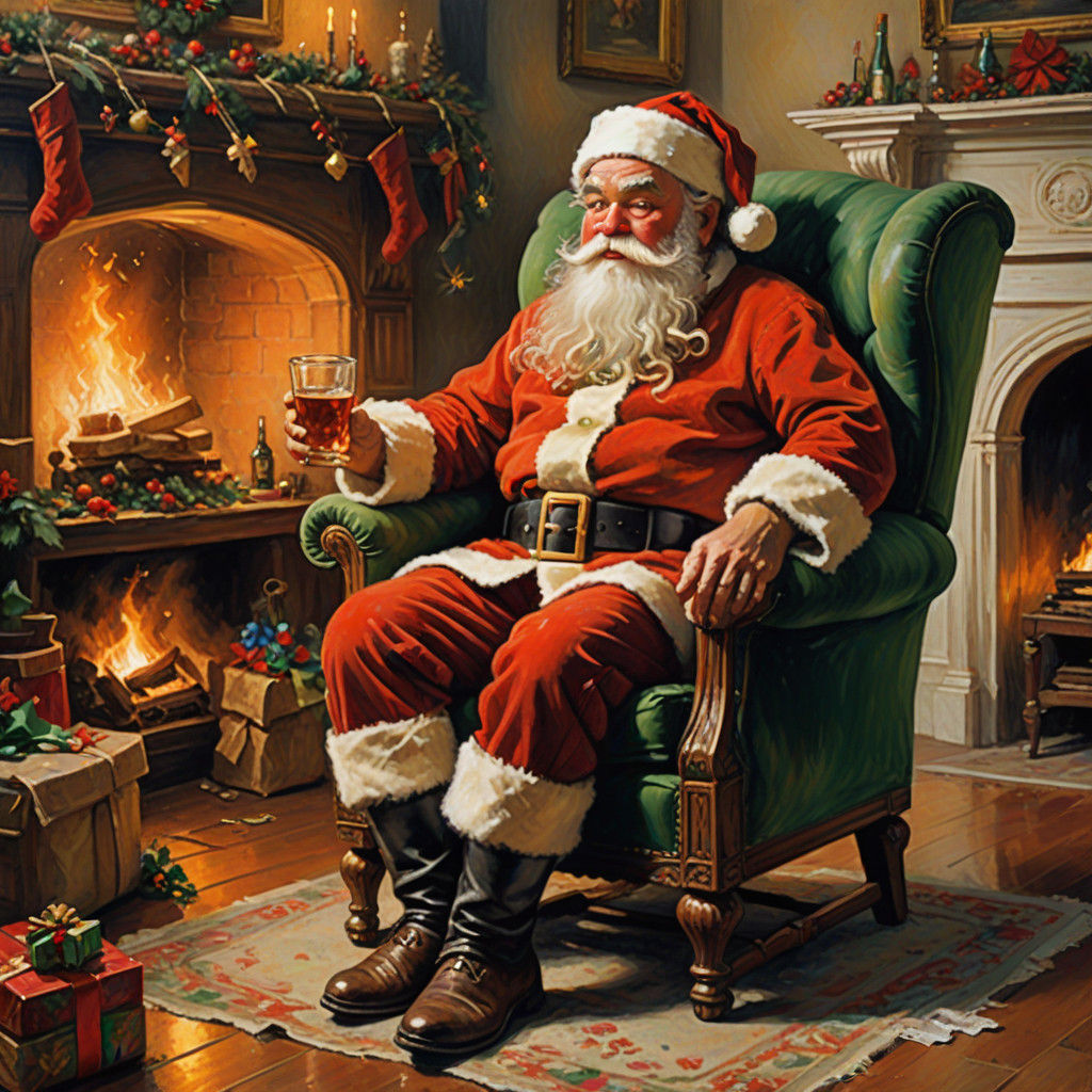 Santa Clause drinks my whiskey 