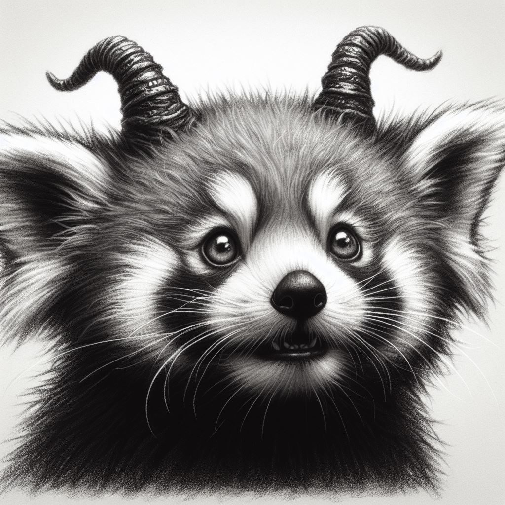 Charcoal sketch of Mango